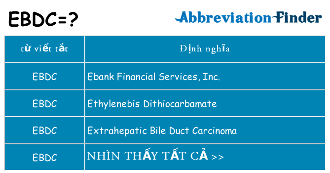 ebdc hiện những gì đứng cho