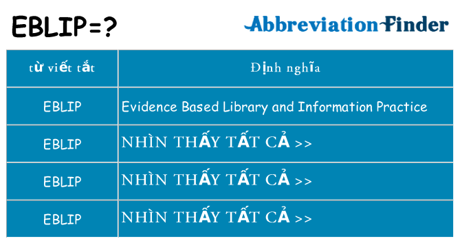 eblip hiện những gì đứng cho