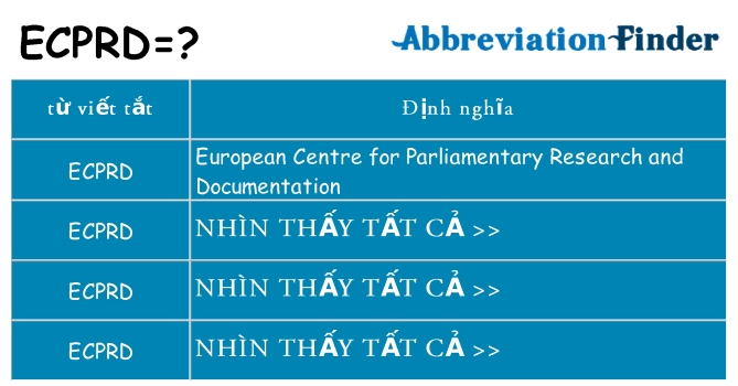 ecprd hiện những gì đứng cho