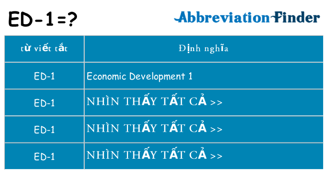 ed-1 hiện những gì đứng cho