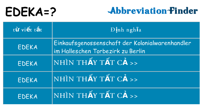 edeka hiện những gì đứng cho