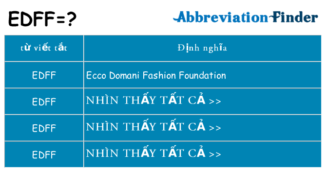 edff hiện những gì đứng cho