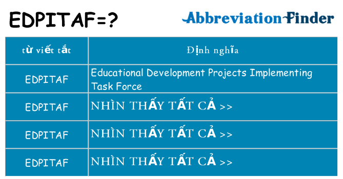 edpitaf hiện những gì đứng cho