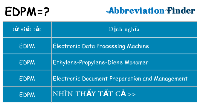 edpm hiện những gì đứng cho