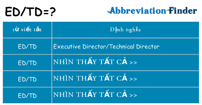 edtd hiện những gì đứng cho