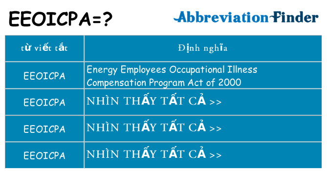 eeoicpa hiện những gì đứng cho