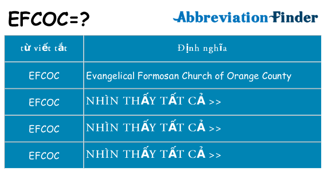 efcoc hiện những gì đứng cho