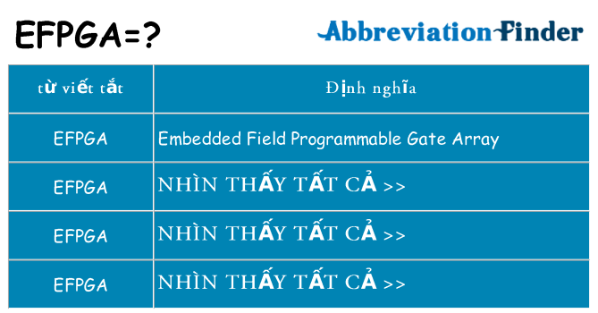 efpga hiện những gì đứng cho