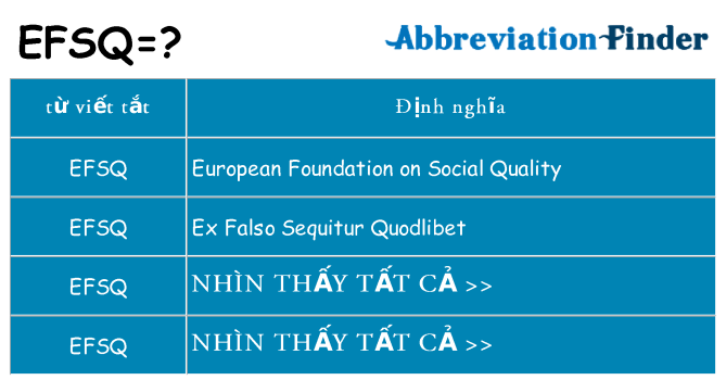 efsq hiện những gì đứng cho