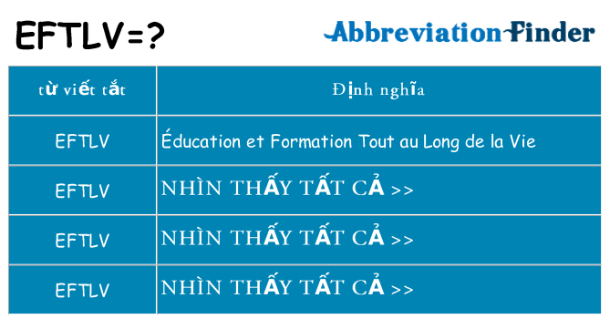 eftlv hiện những gì đứng cho