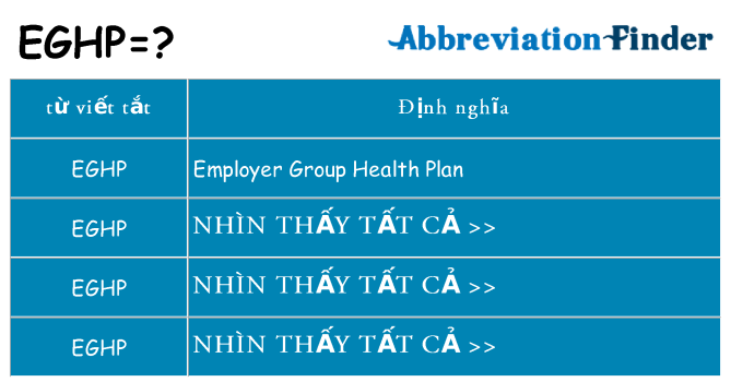 eghp hiện những gì đứng cho