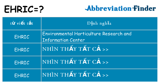 ehric hiện những gì đứng cho