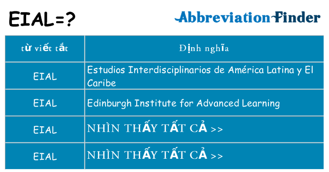 eial hiện những gì đứng cho