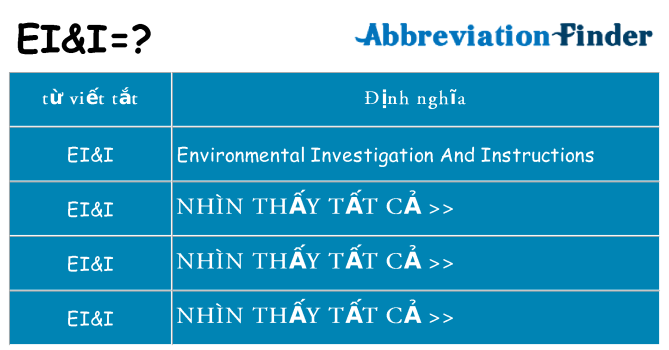 eii hiện những gì đứng cho