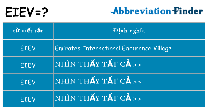 eiev hiện những gì đứng cho