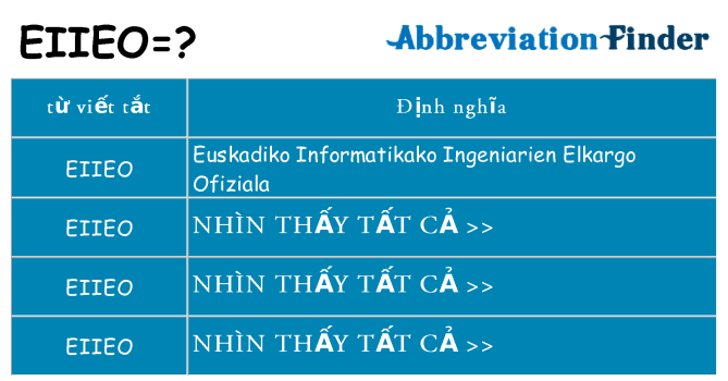 eiieo hiện những gì đứng cho