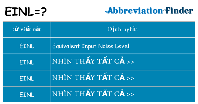 einl hiện những gì đứng cho