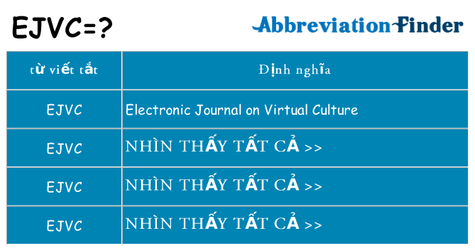 ejvc hiện những gì đứng cho