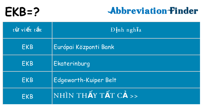 ekb hiện những gì đứng cho