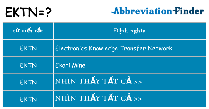 ektn hiện những gì đứng cho