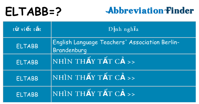 eltabb hiện những gì đứng cho