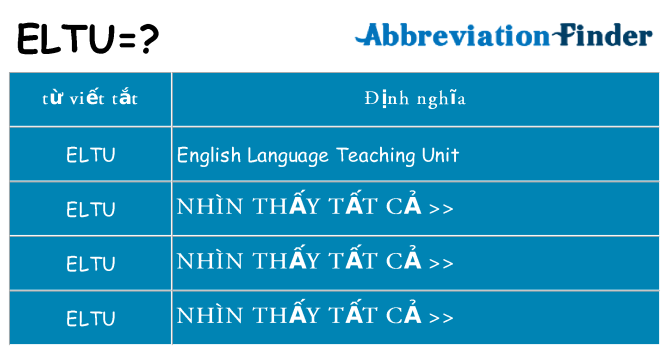eltu hiện những gì đứng cho
