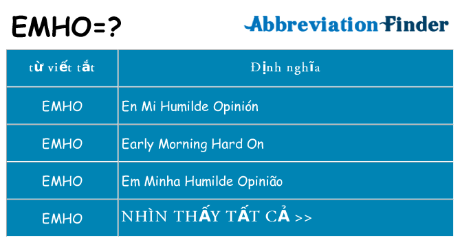 emho hiện những gì đứng cho