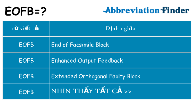 eofb hiện những gì đứng cho