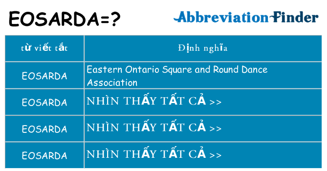 eosarda hiện những gì đứng cho