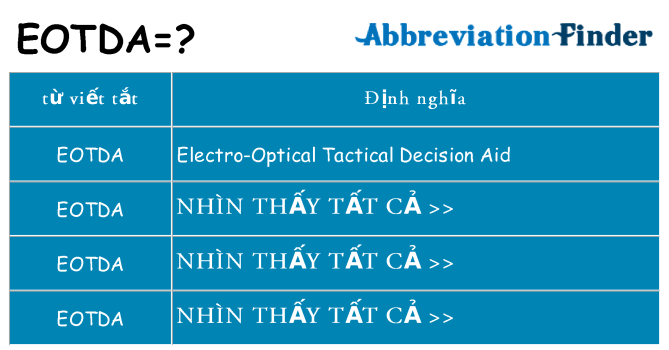 eotda hiện những gì đứng cho