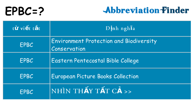 epbc hiện những gì đứng cho