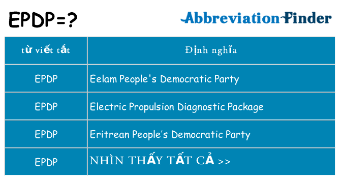 epdp hiện những gì đứng cho