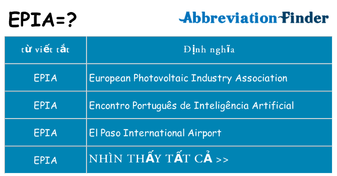 epia hiện những gì đứng cho