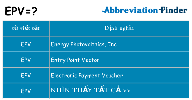 epv hiện những gì đứng cho