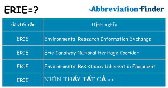 erie hiện những gì đứng cho