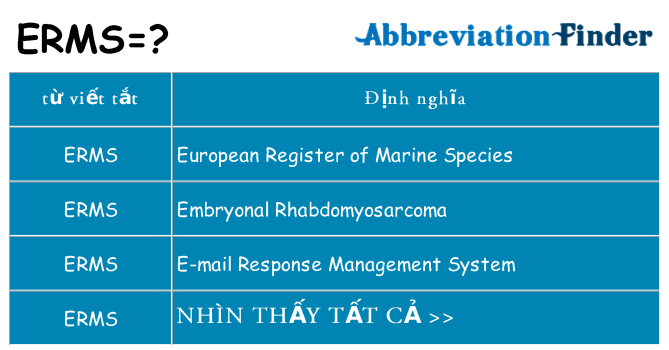 erms hiện những gì đứng cho