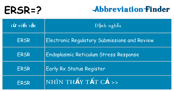 ersr hiện những gì đứng cho