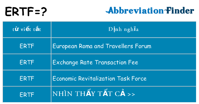 ertf hiện những gì đứng cho