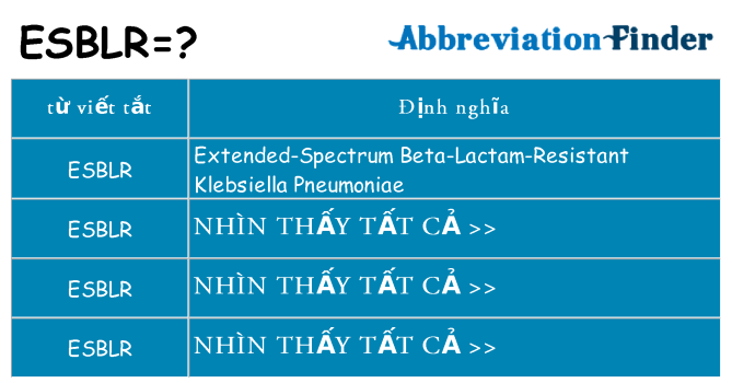 esblr hiện những gì đứng cho