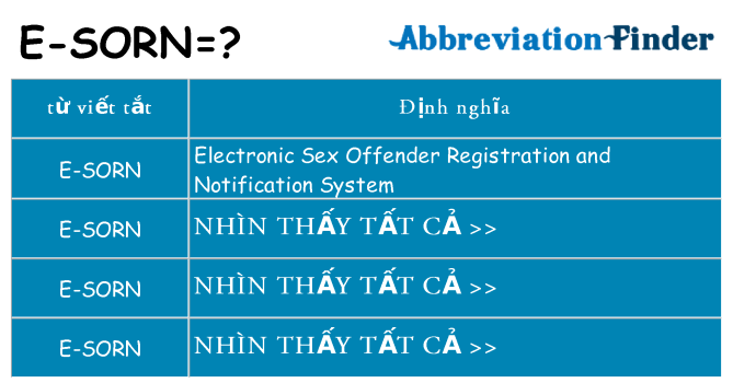 e-sorn hiện những gì đứng cho