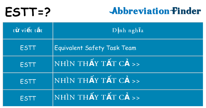 estt hiện những gì đứng cho