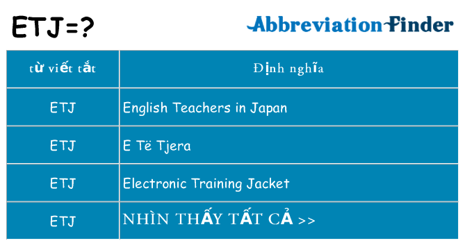 etj hiện những gì đứng cho