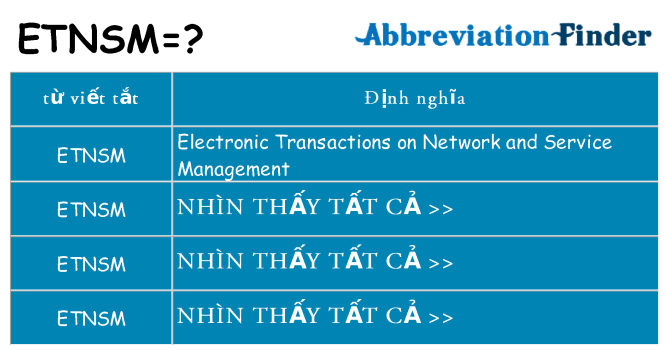 etnsm hiện những gì đứng cho