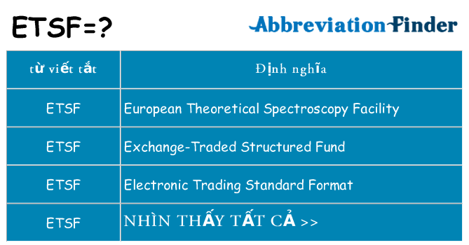 etsf hiện những gì đứng cho