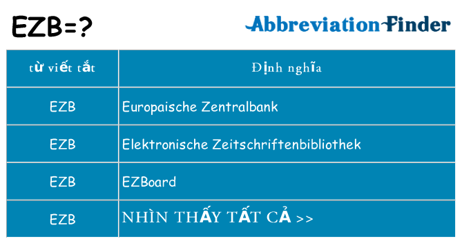 ezb hiện những gì đứng cho