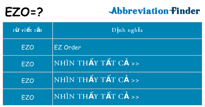 ezo hiện những gì đứng cho