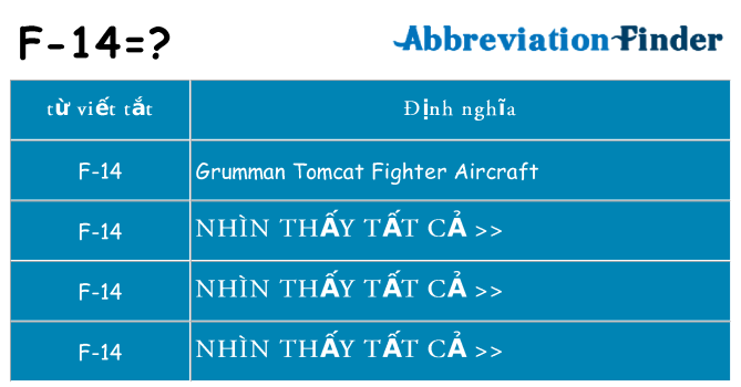 f-14 hiện những gì đứng cho