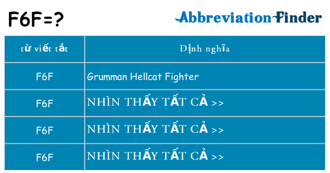 f6f hiện những gì đứng cho