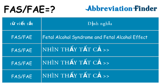 fasfae hiện những gì đứng cho