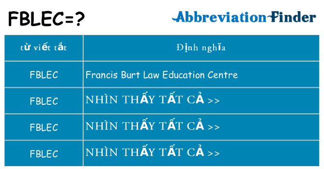 fblec hiện những gì đứng cho